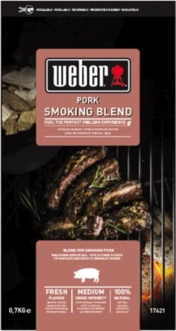 Weber 3 Morceaux Mélange De Copeaux De Bois 0,7 Kg Porc Mélange De Copeaux De Wood