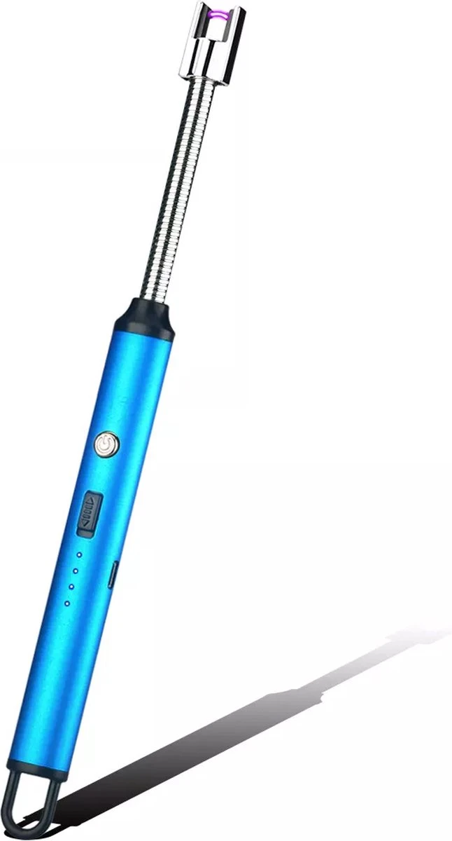 Papillon - Briquet électrique Long - Rechargeable Par USB - Briquet Flexible - Cuisinière à Gaz - Bougies - BBQ - Blauw 1 Papillon - Briquet électrique Long - Rechargeable Par USB - Briquet Flexible - Cuisinière à Gaz - Bougies - BBQ - Blauw
