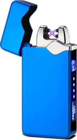 Briquet électrique K&L | Briquet Plasma Rechargeable Par USB | Résistant Au Vent Et Aux Tempêtes | Briquet Plasma | Bleu