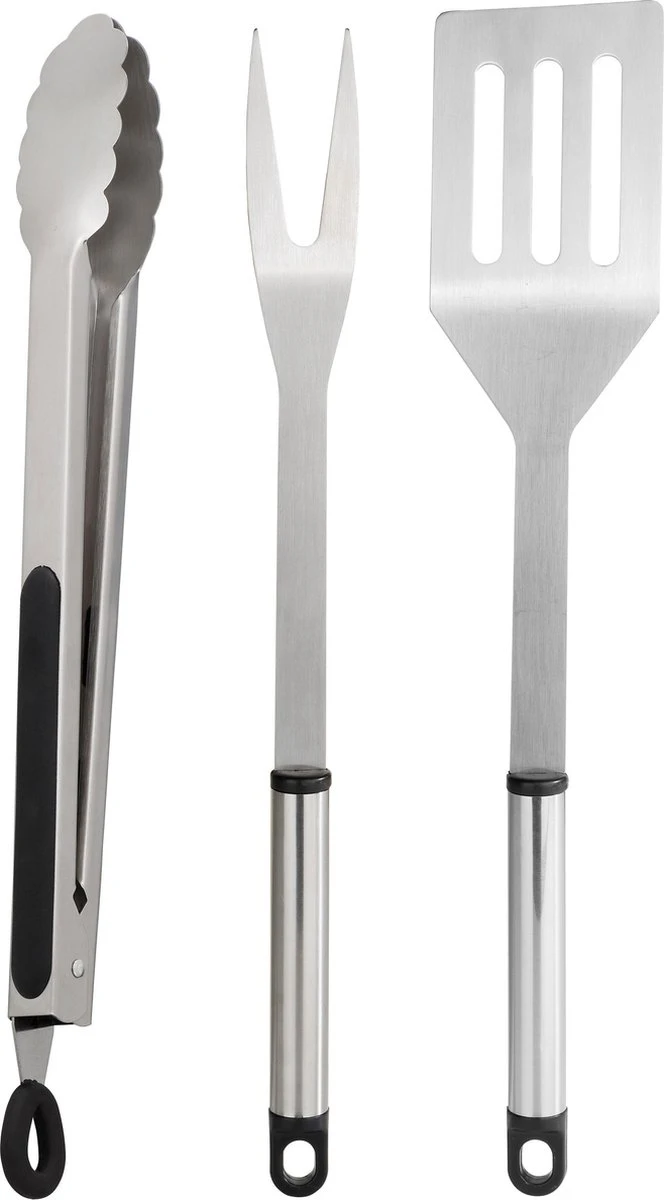 Ensemble D'outils Pour BBQ/ Barbecue 3 Pièces En Acier Inoxydable - Avec Gant De BBQ Papa Grillmaster - Cadeau Papa / Vaderdag 2 Ensemble D'outils Pour BBQ/ Barbecue 3 Pièces En Acier Inoxydable - Avec Gant De BBQ Papa Grillmaster - Cadeau Papa / Vaderdag – Image 2