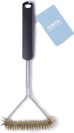 Gusta Outil BBQ Set - BBQ Brosse 38 Cm Noir - BBQ Spatule 46 Cm Noir - Brucelles BBQ Noir 30 Cm -Grill Feu Maison 673x1200 3