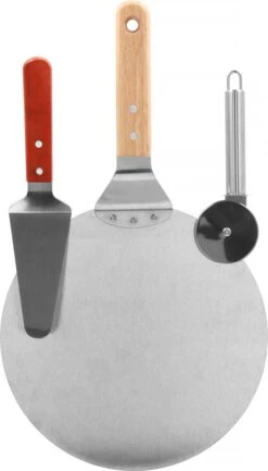 Springos Pizza Scoop - Coupe-pizza - Spatule - 25 Cm - Naturel/ Argent -Grill Feu Maison 684x1200