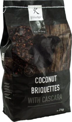 EldurApi | Briquettes De Noix De Coco Cascara | Briquettes De Noix De Coco Avec Cascara | Charbon De Bois