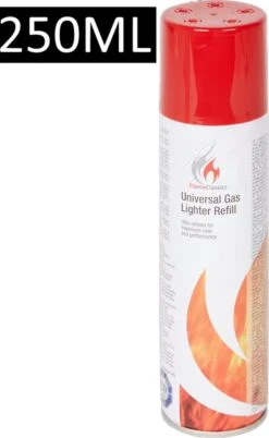 Briquet Turbo Jetflame - Brûleur à Gaz - Torch Feux D'Artifice - Brander à Crème Brûlée - BBQ Et Allume-Cigare - Coupe-Vent - Bois De Noyer Avec Boîtier En Métal Gris - Avec Bouteille De Gaz 250ML -Grill Feu Maison 737x1200