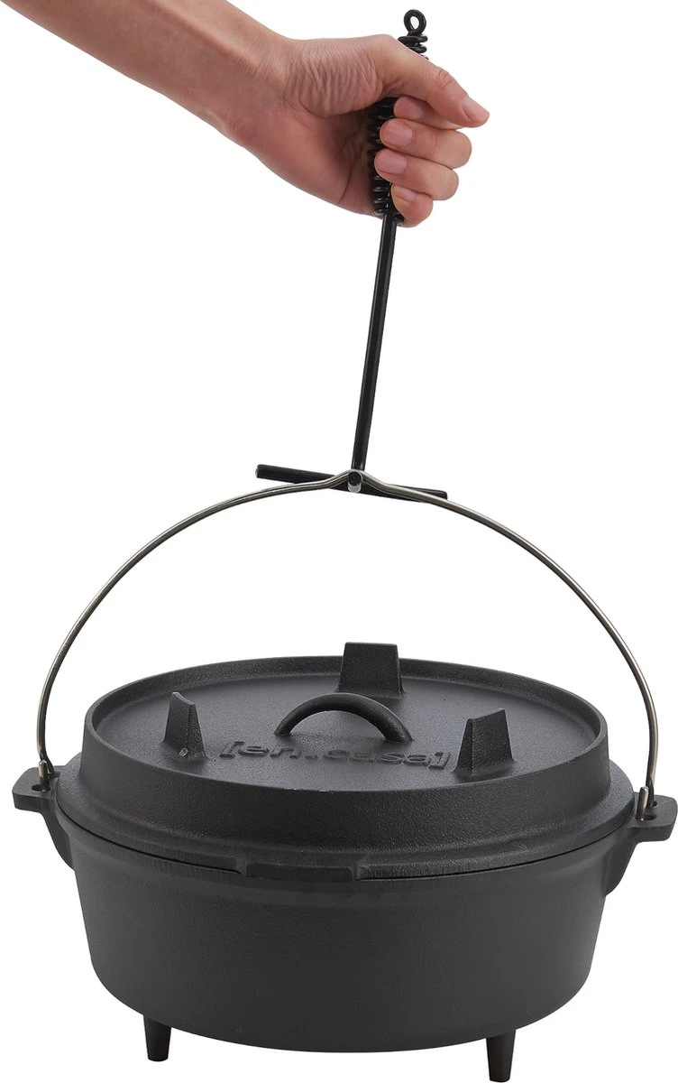 Cocotte Enkhuizen Avec Couvercle Fonte Noir 9 L 2 Cocotte Enkhuizen Avec Couvercle Fonte Noir 9 L – Image 2