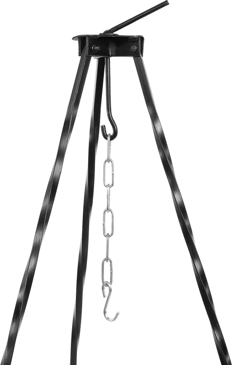 Support De Bouilloire Trépied En Acier Meyerhoff 1,2 M Pour Au-dessus Du Feu De Camp - Parfait Pour Les Bouilloires Hongroises - Avec Chaîne 2 Support De Bouilloire Trépied En Acier Meyerhoff 1,2 M Pour Au-dessus Du Feu De Camp - Parfait Pour Les Bouilloires Hongroises - Avec Chaîne – Image 2