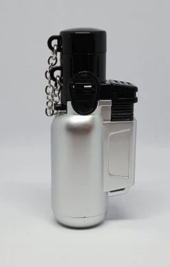 Brûleur à Gaz - Briquet Storm - Briquet - Coupe-vent - Rechargeable - Rechargeable - Argent Métallique - Droit