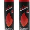 2x Pièces Briquet Gaz - Rechargeable - 600ml - Gaz Butane - A Recharger - Bouteille De Gaz