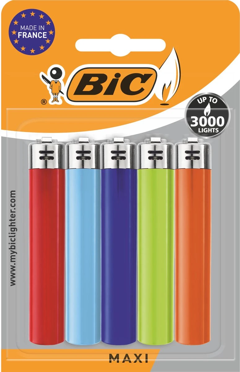 Briquet à Silex BIC J26 Maxi - Briquet à Gaz De Différentes Couleurs - Paquet De 5 Briquets - Sécurité Enfant 9 Briquet à Silex BIC J26 Maxi - Briquet à Gaz De Différentes Couleurs - Paquet De 5 Briquets - Sécurité Enfant – Image 9