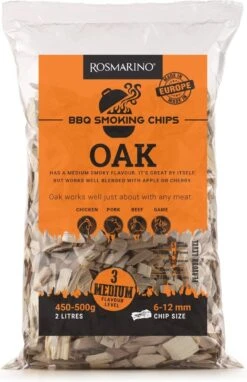 Copeaux De Fumée Rosmarino Blacksmith 4-pack - Chêne - Accessoires De BBQ - Bois De Fumage - Barbecue -Grill Feu Maison 775x1200