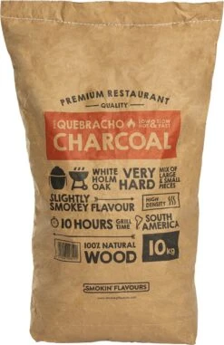 Smokin' Flavours Charbon Quebracho 10 KG - Charbon De Bois - Bbq - Longue Durée De Combustion - Bois De Chêne