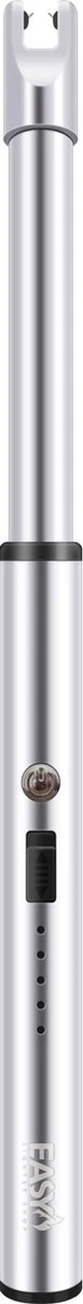 Easylightershop - Allume-bougie - Grijs - Rechargeable - Briquet USB - Briquet - Briquet Plasma -