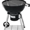 Barbecue à Boules Deluxe 55CM XXL Grille à Boules Barbecue à Charbon De Bois - Aussi Pour Briquettes - Thermomètre Inclus - Noir