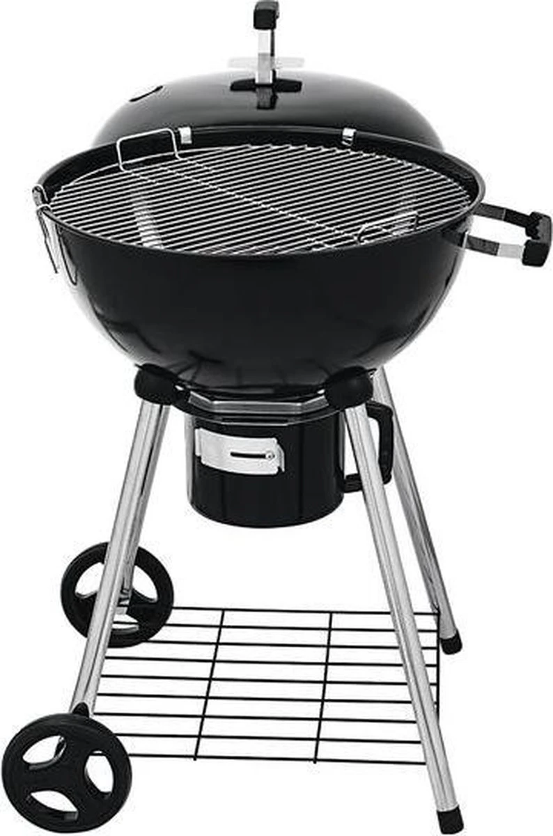 Barbecue à Boules Deluxe 55CM XXL Grille à Boules Barbecue à Charbon De Bois - Aussi Pour Briquettes - Thermomètre Inclus - Noir 1 Barbecue à Boules Deluxe 55CM XXL Grille à Boules Barbecue à Charbon De Bois - Aussi Pour Briquettes - Thermomètre Inclus - Noir