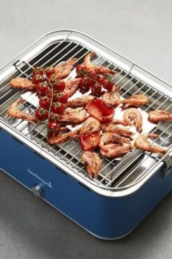Barbecook Carlo - Barbecue Au Charbon De Bois - Barbecue De Table - Sac De Transport - Compact - Ventilateur - 38,5 X 28,5 Cm - 6 P. - Bleu -Grill Feu Maison 799x1200 13