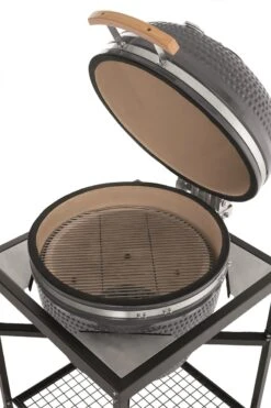 Landmann - Kamado - 26 Pouces - Grijs - Modèle De Table - Surface De Cuisson De 57 Cm - Avec Thermomètre - Avec Base Et Poignées - Double Paroi Et Isolé - Oeuf BBQ -Grill Feu Maison 799x1200 7