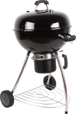 NATERIAL - Barbecue à Charbon PHOENIX BETA - 8 Personnes - Ø 57 Cm - H. 108 Cm - Acier émaillé - Zwart - Barbecue Boule
