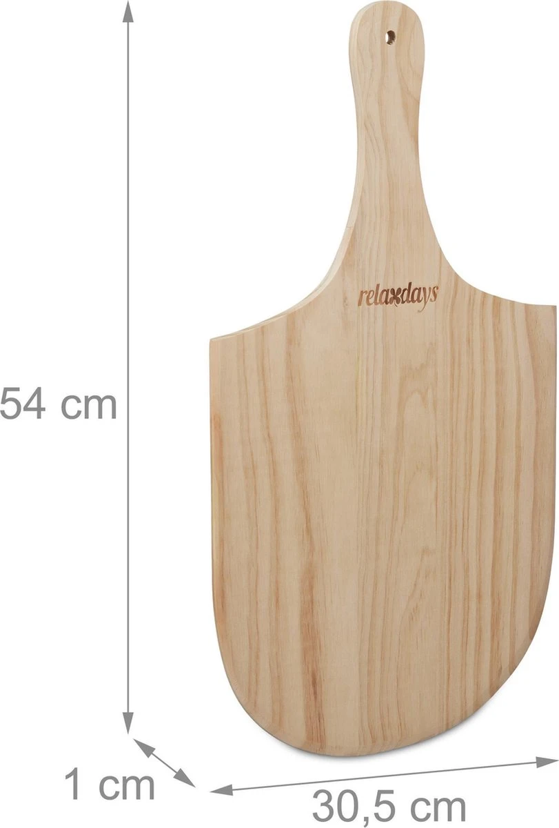 Bois De Pelle à Pizza Relaxdays, Spatule à Pizza, Cuillère à Pain, Cuillère à Pizza, Ronde 3 Bois De Pelle à Pizza Relaxdays, Spatule à Pizza, Cuillère à Pain, Cuillère à Pizza, Ronde – Image 3