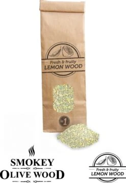 Smokey Olive Wood - Rookmot - 0 3 L LEMON WOOD - Farine Fumée Fine 0 1mm Dia