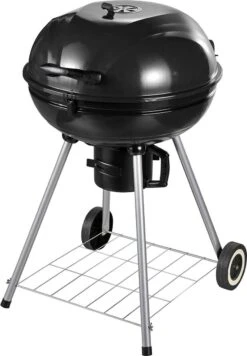 Outsunny Gril Chariot Charbon De Bois Pique-nique Gril Barbecue Avec Récupérateur De Cendres Métal Rond 846-021 -Grill Feu Maison 832x1200