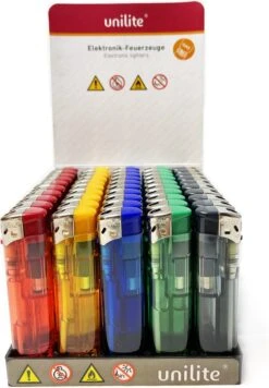 Click Lighters - 100 Pièces - Briquet électronique Unilite - Briquet Rechargeable + 2 Bouteilles De Gaz Gratuites -Grill Feu Maison 832x1200 5