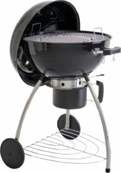NATERIAL - Barbecue à Charbon PHOENIX BETA II - 8 Personnes - Ø 57 Cm - H. 108 Cm - Acier émaillé - Zwart - Kogelbarbecue