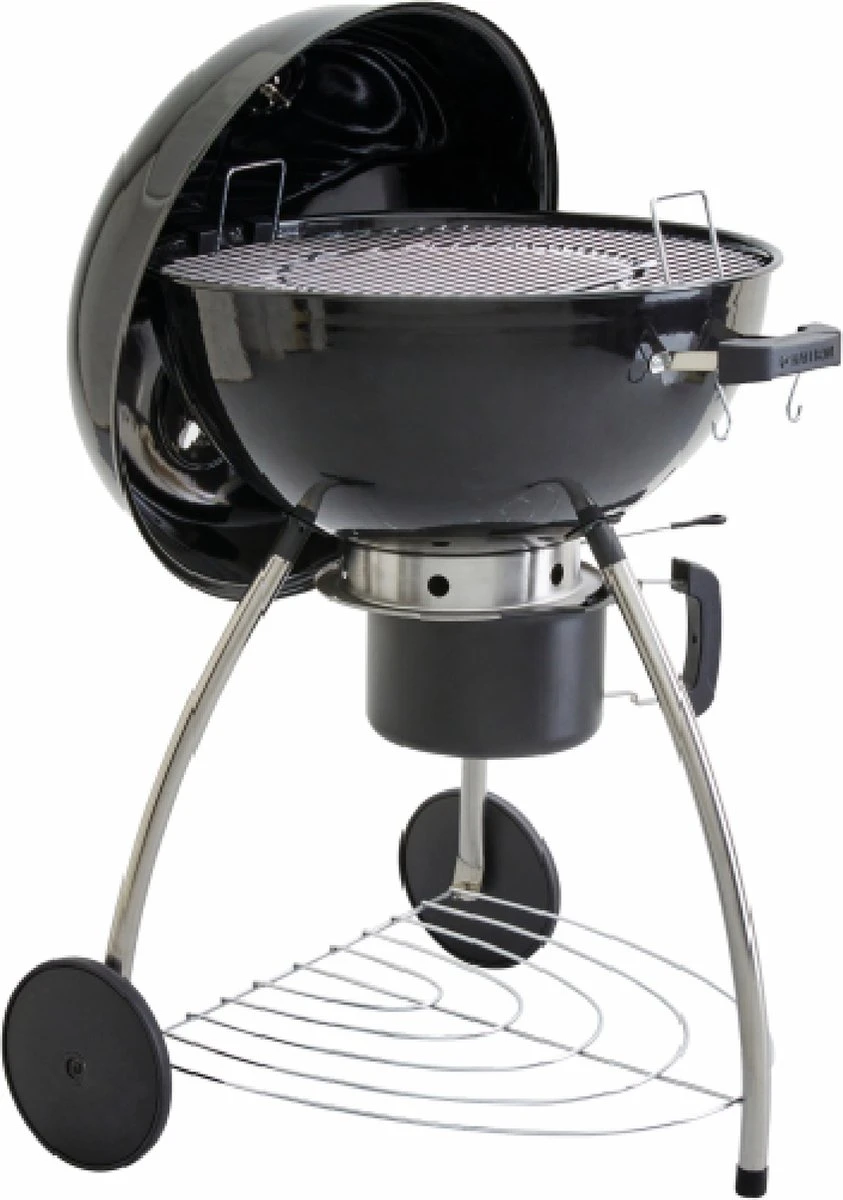 NATERIAL - Barbecue à Charbon PHOENIX BETA II - 8 Personnes - Ø 57 Cm - H. 108 Cm - Acier émaillé - Zwart - Kogelbarbecue 1 NATERIAL - Barbecue à Charbon PHOENIX BETA II - 8 Personnes - Ø 57 Cm - H. 108 Cm - Acier émaillé - Zwart - Kogelbarbecue