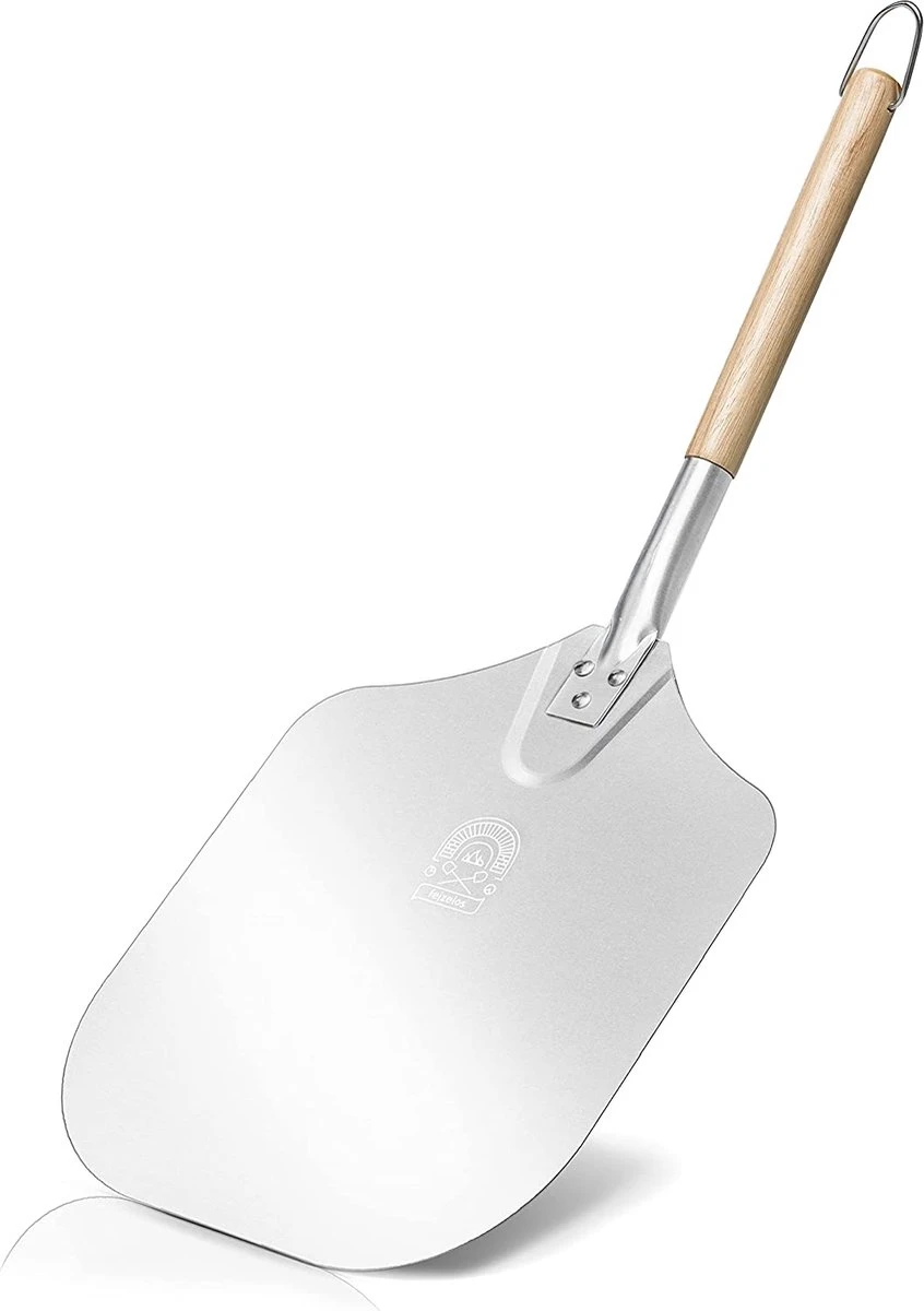 Pelle à Pizza - Spatule à Pizza Ronde - Avec Manche - BBQ Et Four - Qualité Premium 1 Pelle à Pizza - Spatule à Pizza Ronde - Avec Manche - BBQ Et Four - Qualité Premium