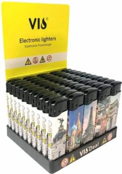 Click Briquets - Imprimé Villes - Briquet Rechargeable - Unilite - 50 PIÈCES + 1 Bouteille De Gaz -Grill Feu Maison 847x1200 6