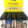 Briquets 50 Pièces En Plateau Rechargeable - Briquet Click Unilite - Briquets électroniques VIO Deal