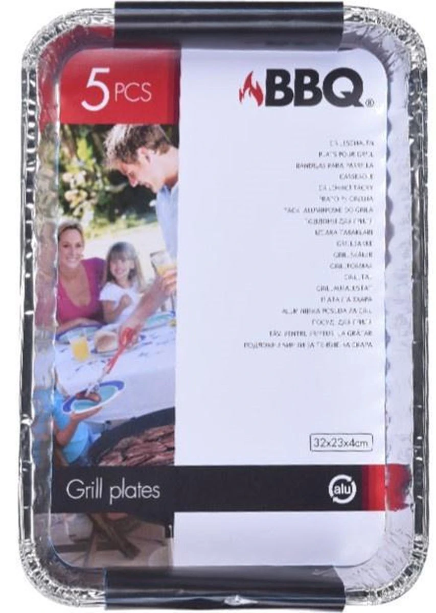 Bbq Shallow Set Aluminium 5 Pieces Argent 3 Bbq Shallow Set Aluminium 5 Pieces Argent – Image 3