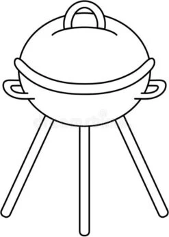 Housse BBQ Ronde - Diamètre 65cm - Hauteur 70CM - Wit - Avec Cordon De Tension - Housse Jardin - Housse - Housse Barbecue - Protection