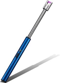 Briquet BBQ Rechargeable Avec Câble Usb - Briquet électrique De Cuisine - Briquet Flexible - Blauw
