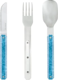 Couverts De Couverts De Camping Akinod 18 X 3,3 Cm Inox Argent/ Bleu Clair 3 Pièces 6 Couverts De Couverts De Camping Akinod 18 X 3,3 Cm Inox Argent/ Bleu Clair 3 Pièces -Grill Feu Maison 878x1200