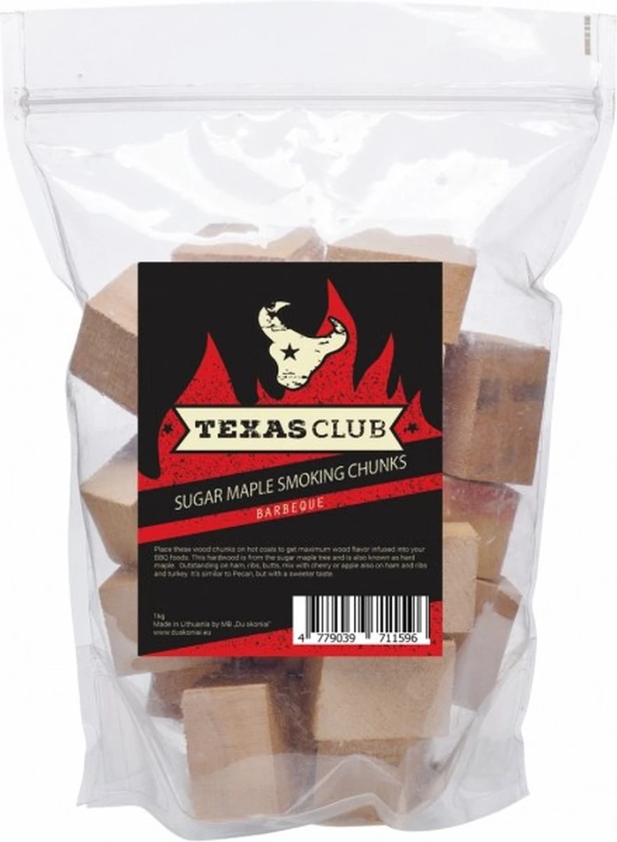 Kamado Bono Texas Club - Cubes De Fumée - Esdoorn à Sucre - 1 Kg 1 Kamado Bono Texas Club - Cubes De Fumée - Esdoorn à Sucre - 1 Kg
