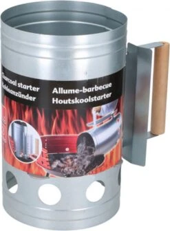 Allume-charbon Avec Pistolet D'allumage Pour Barbecue - Métal - 17x27,5cm - Attention ! Gun N'est Pas Un Briquet! -Grill Feu Maison 883x1200 2