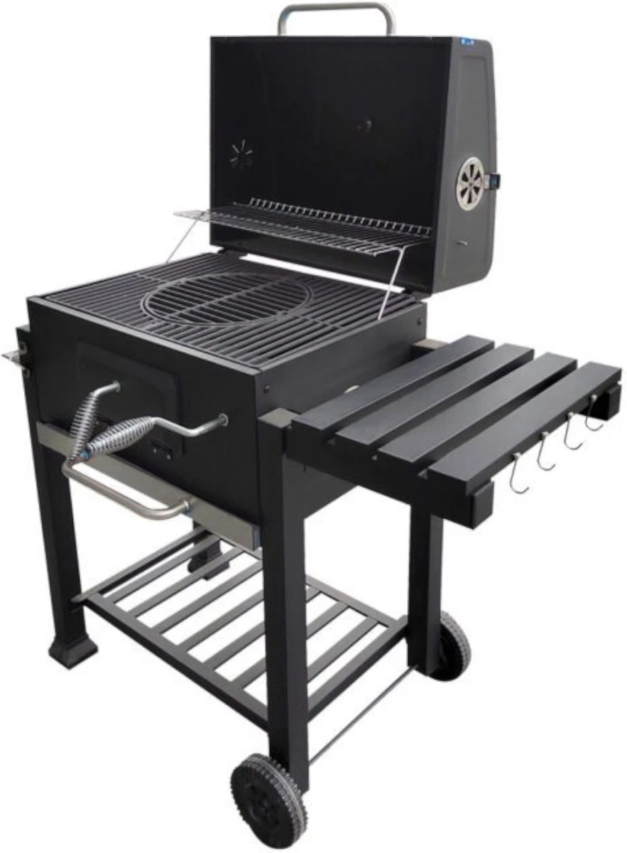 Blaupunkt GC601 Chariot à Barbecue Grille Pour Barbecue Grill à Charbon Thermomètre Dans Le Couvercle Tablette Latérale Fonte Surface Du Gril 57,2 X 32 Cm 3 Blaupunkt GC601 Chariot à Barbecue Grille Pour Barbecue Grill à Charbon Thermomètre Dans Le Couvercle Tablette Latérale Fonte Surface Du Gril 57,2 X 32 Cm – Image 3