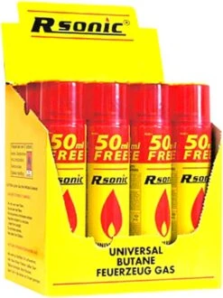 Rsonic Lot De Recharges De Gaz Pour Briquet à Gaz Butane Universel - 7 X 300 Ml