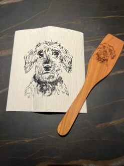 Teckel - Teckel à Poil Dur - Spatule - Spatule De Cuisine - Torchon - Chiffon De Nettoyage