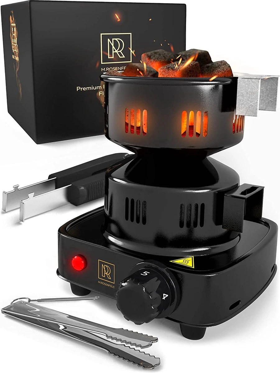 M. Rosenfeld Allume-charbon électrique - Fire Tower 3.0 Allume-charbon Avec Câble Extra Long De 150 Cm, Panier à Charbon Amovible Et 2 Pinces. 1 M. Rosenfeld Allume-charbon électrique - Fire Tower 3.0 Allume-charbon Avec Câble Extra Long De 150 Cm, Panier à Charbon Amovible Et 2 Pinces.