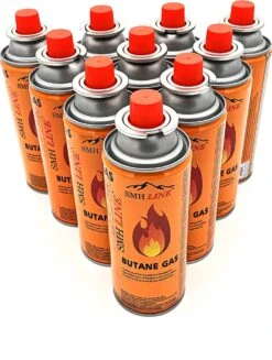 Bouteilles De Gaz Pour Cuisinière Unilight - 8 Pièces - Gaz Butane - Cartouche De Gaz Cartouches De Gaz Butane - Bouteilles De Gaz Pour Réchaud De Camping 8x Cartouches De Gaz (forfait Avantage)