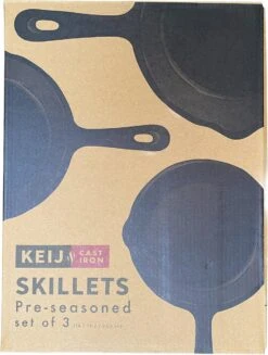 Set De Poêles à Frire En Fonte - 16cm, 19,5cm Et 24,5m - Pré-assaisonné -Grill Feu Maison 907x1200 2