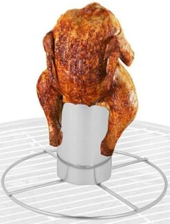 Porte-poulet BBQ ø 20x10cm Bol Liquide Pour Vapeur -Grill Feu Maison 910x1200 1