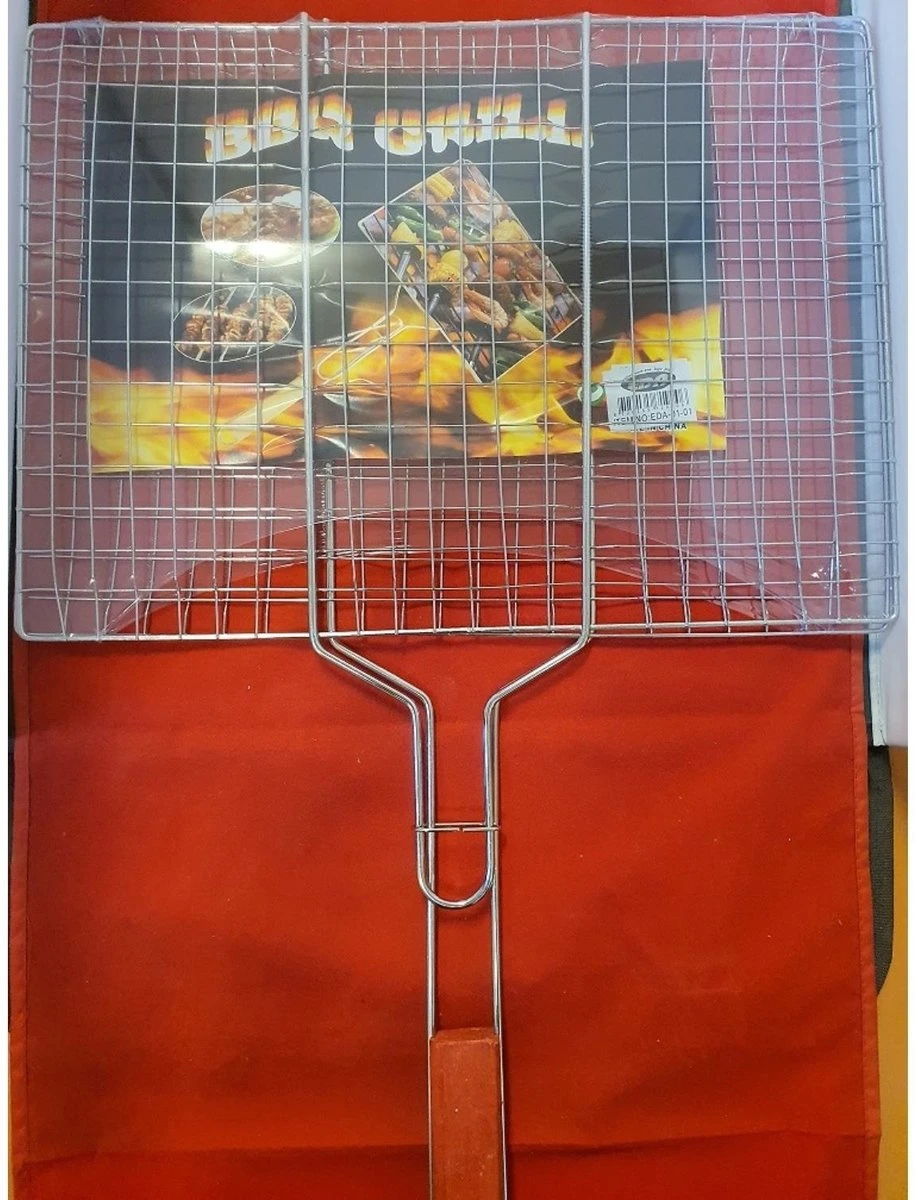 Benson Grille De BBQ Sans Marque 6 Hamburgers - XXLGrill Clamp - Fish Clamp - Grill Basket - 30 X 40 Cm. 2 Benson Grille De BBQ Sans Marque 6 Hamburgers - XXLGrill Clamp - Fish Clamp - Grill Basket - 30 X 40 Cm. – Image 2