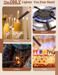 Easylightershop - Briquet électrique - Or Rose - Briquet Plasma - Allume-bougie - Emballage Cadeau - Briquets - BBQ -Grill Feu Maison 925x1200 1