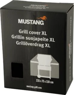 Housse De Protection Mustang XL 215 X 75 X 110 Cm - Zwart - Protection UV - Tissu Polyester -Grill Feu Maison 929x1200 2