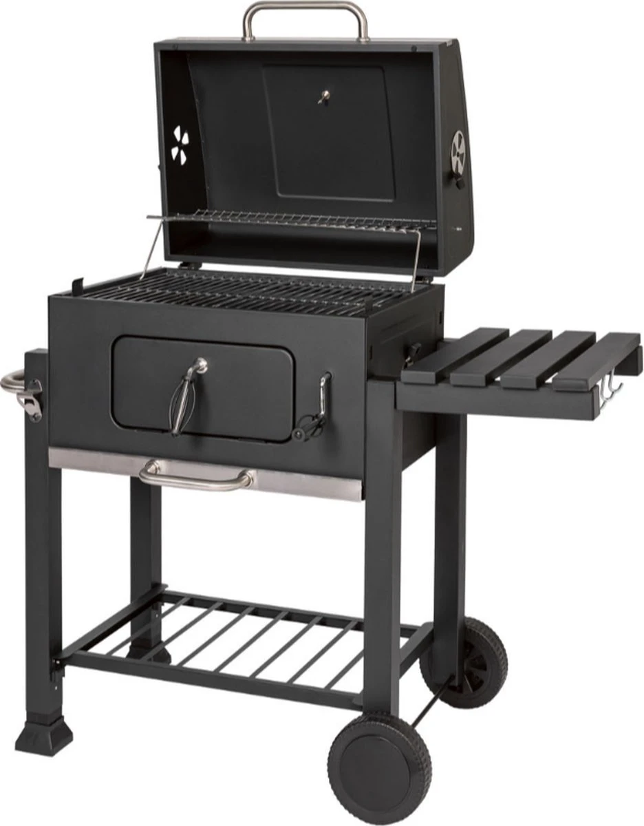BBQ KING - Barbecue à Charbon De Bois - BBQ - GRILL - Avec Couvercle - Contrôle De La Température Avec 4 Positions De Ventilation - Grillage Indirect 6 BBQ KING - Barbecue à Charbon De Bois - BBQ - GRILL - Avec Couvercle - Contrôle De La Température Avec 4 Positions De Ventilation - Grillage Indirect – Image 6