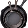 Set De Poêles à Frire En Fonte - 16cm, 19,5cm Et 24,5m - Pré-assaisonné