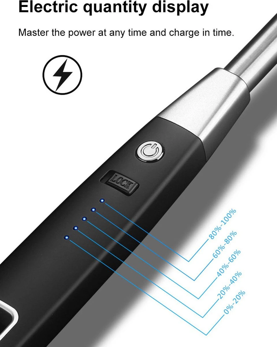 PLASMA - Briquet Plasma - Briquet Plasma USB Rechargeable - Briquet électrique - Briquet Arc - Wit 10 PLASMA - Briquet Plasma - Briquet Plasma USB Rechargeable - Briquet électrique - Briquet Arc - Wit – Image 10