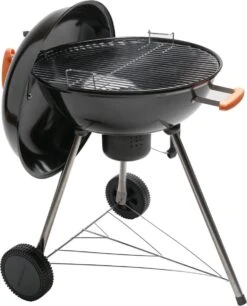 NATERIAL - Barbecue à Charbon PHOENIX ALPHA - 8 Personnes - Ø 57 Cm - H. 97 Cm - Acier émaillé - Zwart - Barbecue Boule